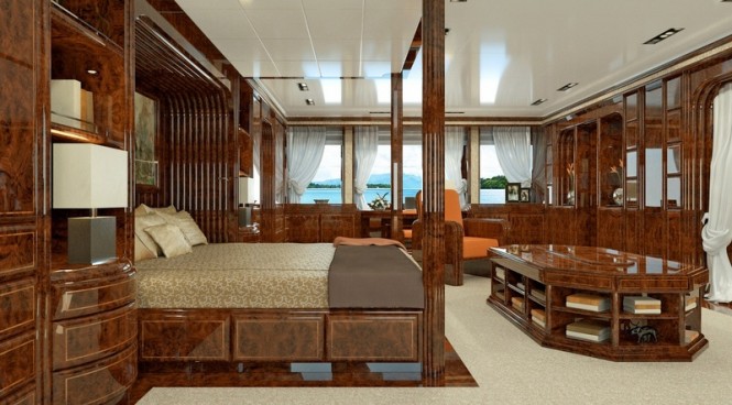 72m Luca Dini and Stefano Ricci Yacht - Owner's Suite
