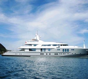 First 5-year class survey for the 73m motor yacht SIREN at Nobiskrug