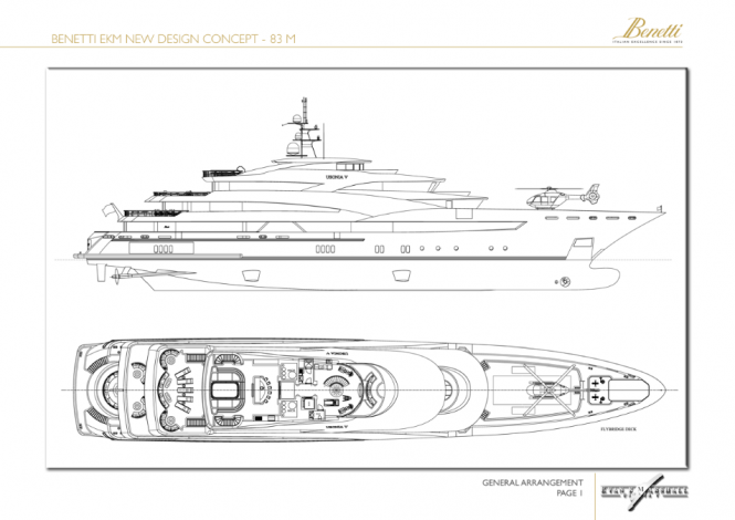 83m Evan K Marshall Yacht Concept for the Benetti Design Innovation Project