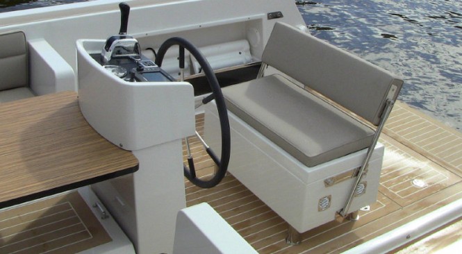 Aboard Smalland Tempo yacht tender