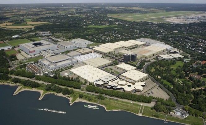 Aerial view of boot Dusseldorf