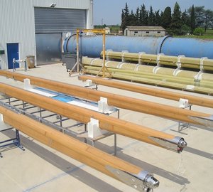 Formula Marine's Carbon Wood Technology™ in use on the 67m DSV sailing yacht on display at METS