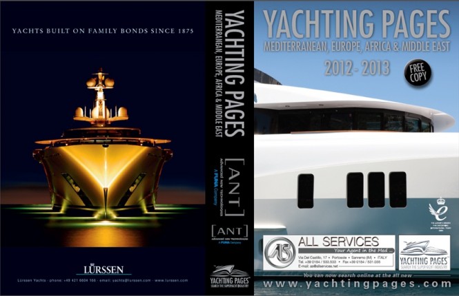 Front and back cover of Yachting Pages