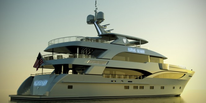 King Baby superyacht - rear view