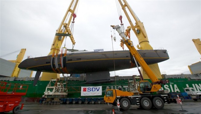 Launch of the 50m Fitzroy superyacht Ohana (Project G50) designed by Dubois