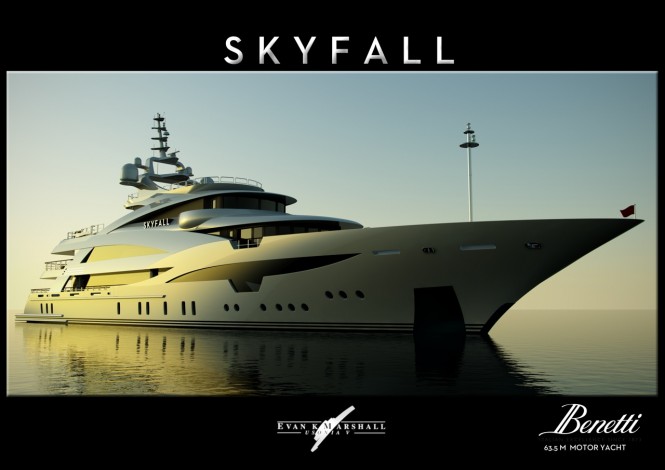 Luxury Superyacht SKYFALL - Design concept by Evan K Marshall for Benetti