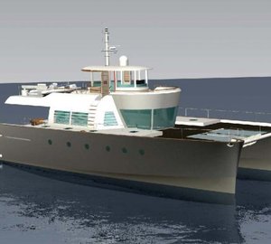 Alu Marine's luxury catamaran yachts "NOAH" designed by Kenzo Takada 