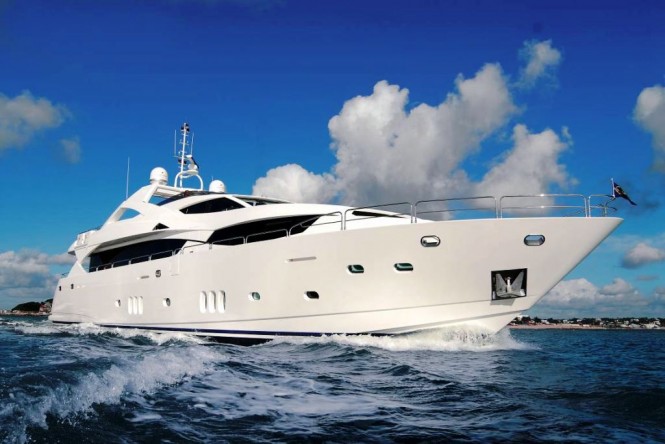 Luxury charter yacht JIVA built by Sunseeker