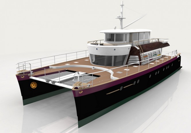 Luxury motor yacht Noah 88' concept