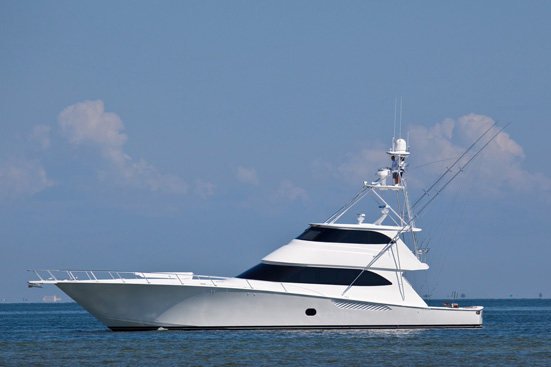 Luxury motor yacht Viking 82 Enclosed Bridge Convertible equipped with Seakeeper M26000 gyros
