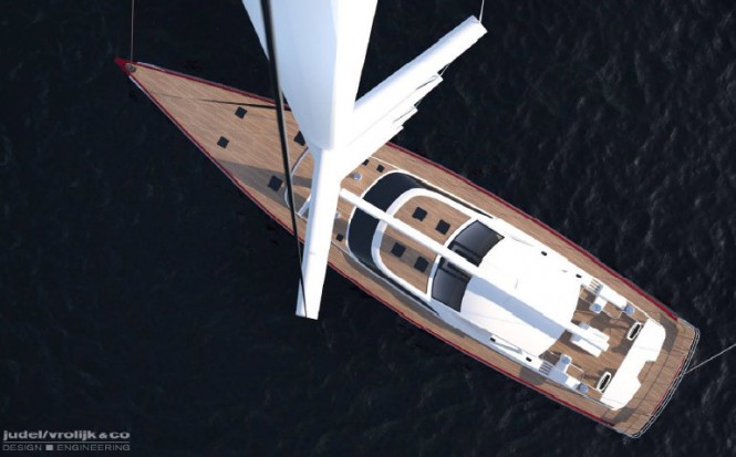 Luxury yacht Baltic 116 - view from above