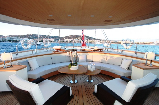 Luxury yacht SILENCIO -  Aft Deck