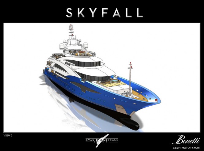 Luxury yacht Skyfall concept