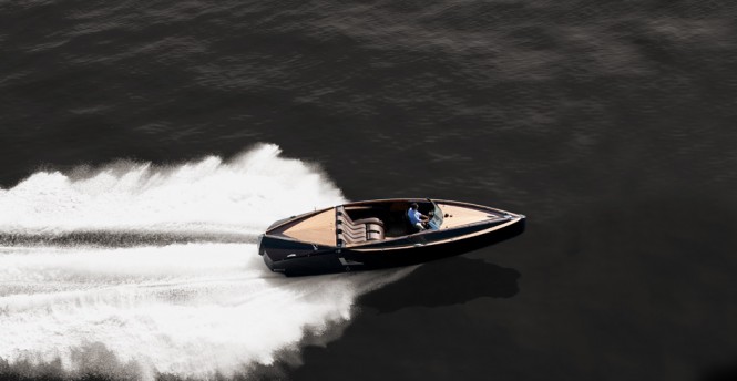 Mazokist yacht tender reaching an impressive top speed of 42 knots