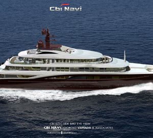 New 67m motor yacht CBI 675 concept by Cbi Navi - FIPA GROUP and Architect Giorgio Vafiadis