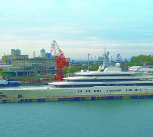 Fincantieri Trieste Shipyard completes drydock on luxury yacht ECLIPSE