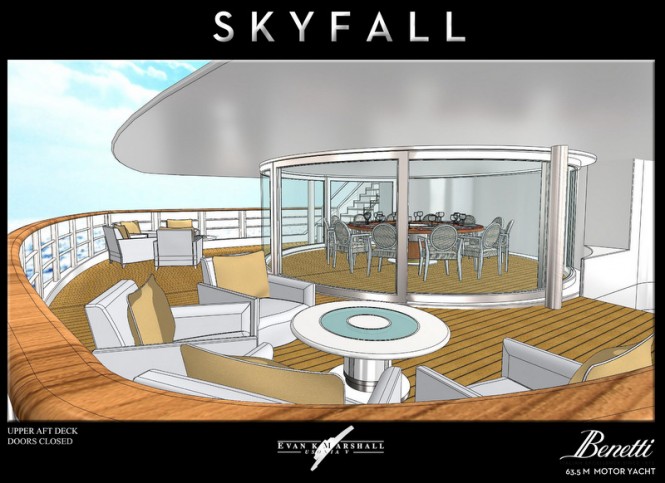 Megayacht Skyfall concept - Upper Aft Deck