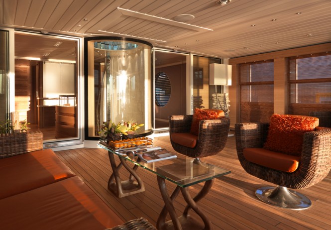 Moonen yacht Sofia - Open Lounge