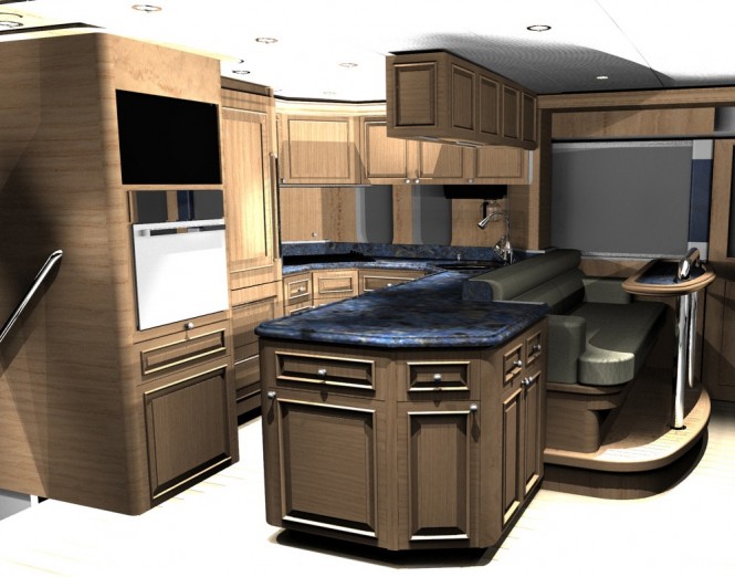 Motor yacht D85 - Galley