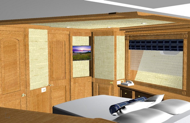 Motor yacht D85 - Guest Stateroom