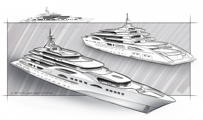 NC 125 motor yacht My World project - Design Development