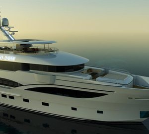 First Noble Star 140 motor yacht KING BABY in build at IAG Yachts