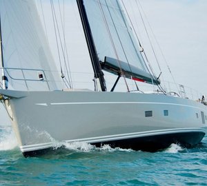 Formula Marine's Shark Boom™ fitted on the Oyster 885 yacht LUSH on display at METS