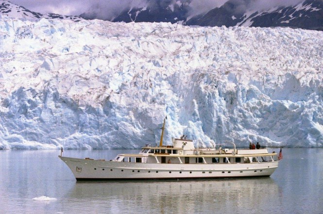 Ports of CauseTM Flagship Vessel - superyacht THE HIGHLANDER in Glacial Waters