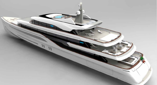 QS Benetti Innovation 70 yacht concept - Decks