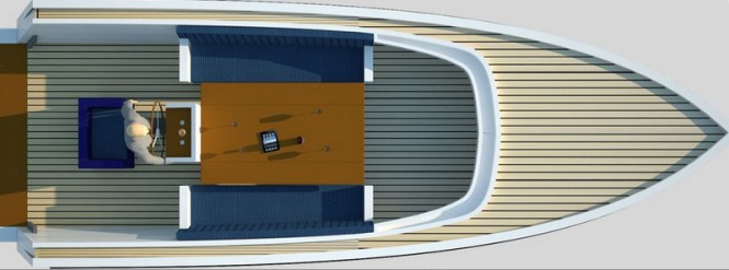 Rendering of Smalland Tempo yacht tender by Smalland Maritiem