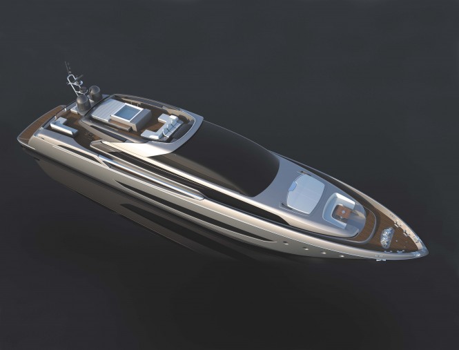 Riva 122' superyacht Mythos - view from above