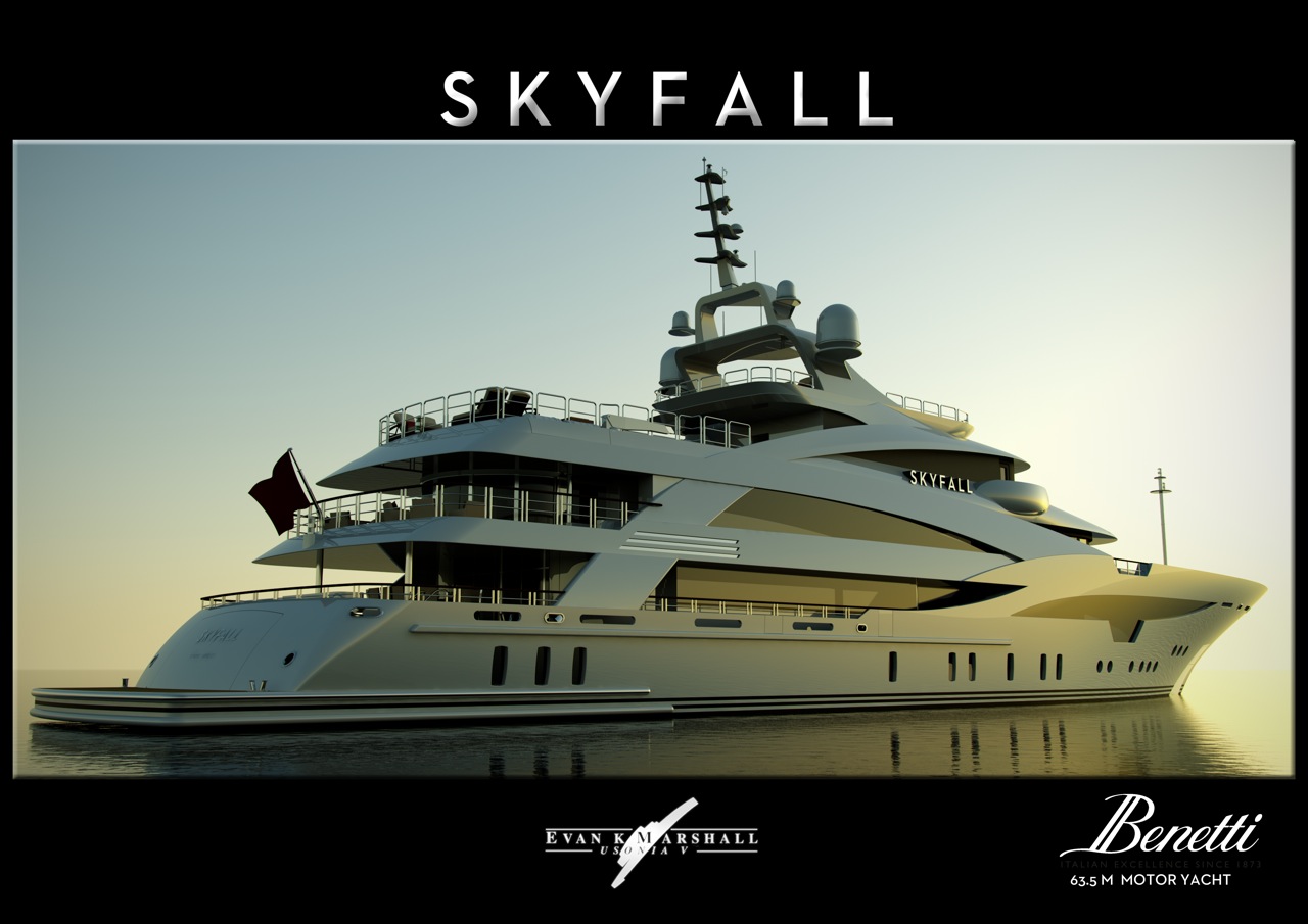 SKYFALL yacht Designed by Evan K Marshall for Design
