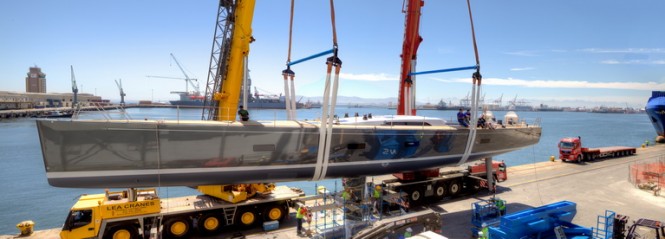 SW94 yacht Windfall - side view