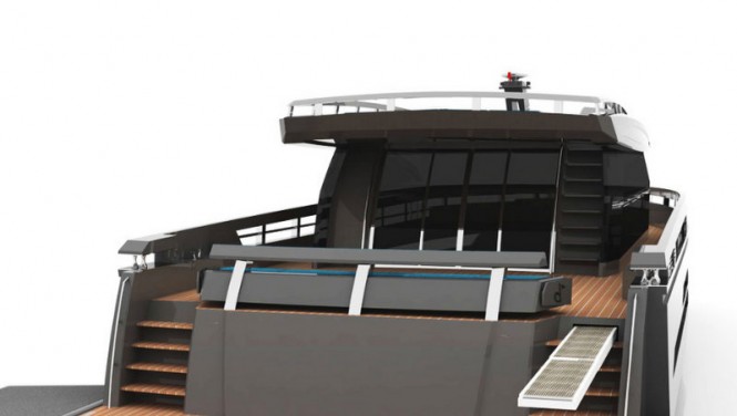 Sevolution 26 yacht concept - rear view