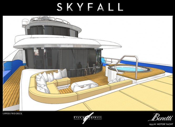 Skyfall yacht concept - Upper Forward Deck