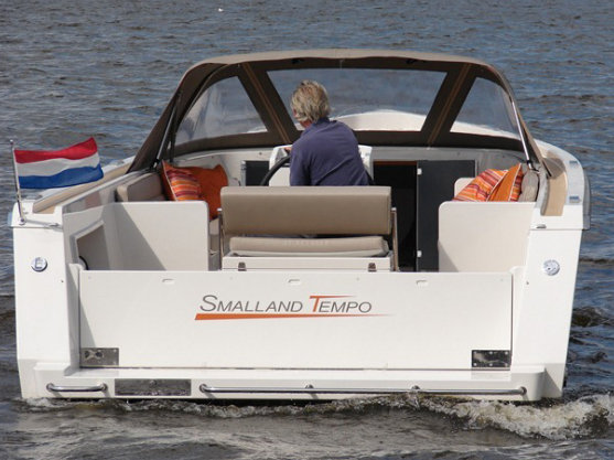Smalland Tempo yacht tender - rear view