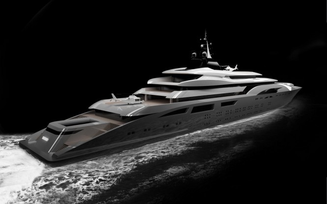 Superyacht My World project - Aft View