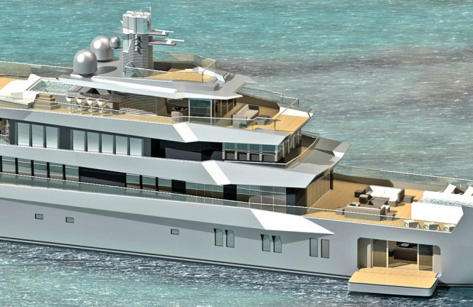 Superyacht Reach concept - Decks
