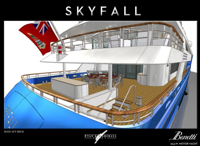 Superyacht Skyfall concept - Main Aft Deck