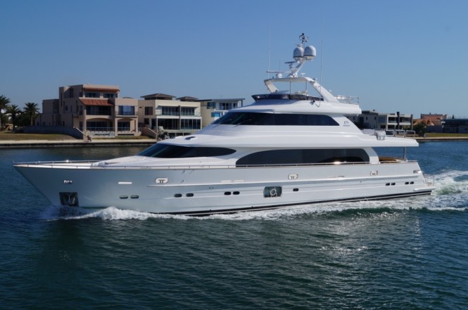 The Horizon P110 Tri-Deck superyacht will make her Queensland debut at the Expo