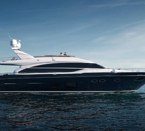 Two new Princess yacht models on display at the next London Boat Show