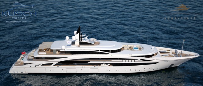 V853 superayacht - view from above
