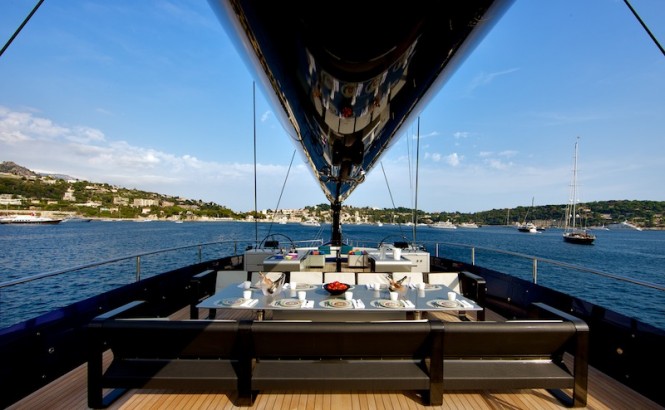Wally50m Better Place yacht - dining area in sundeck - Photo Toni Meneguzzo