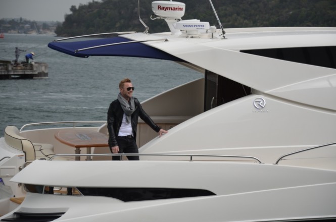 X Factor judge Ronan Keating takes his team out for a mentoring session on Sydney Harbour