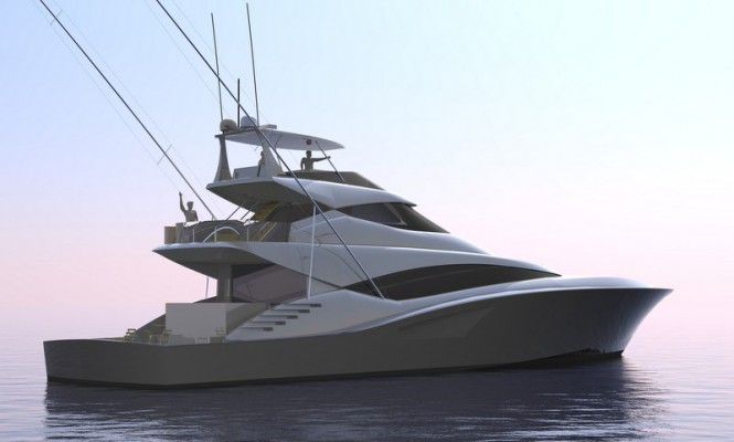 335 Sportfish yacht concept - aft view