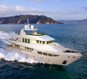 Motor yacht Miss Tor Trawler 130 under construction at Orucoglu Shipyard