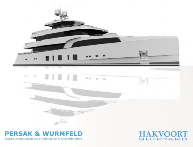 45m Persak & Wurmfeld Expedition Yacht Concept for Hakvoort Shipyard
