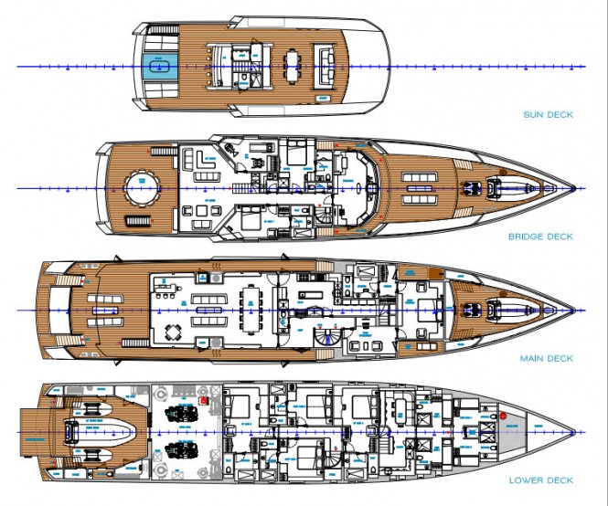45m Persak Wurmfeld Superyacht Concept - Arrangement