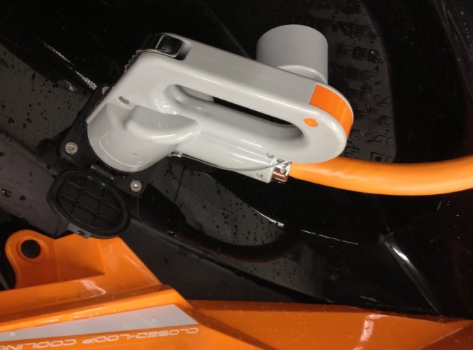 Charging of the Electric Seadoo GTElectric Waverunner