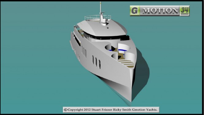 Gmotion 34 Yacht Design - front view